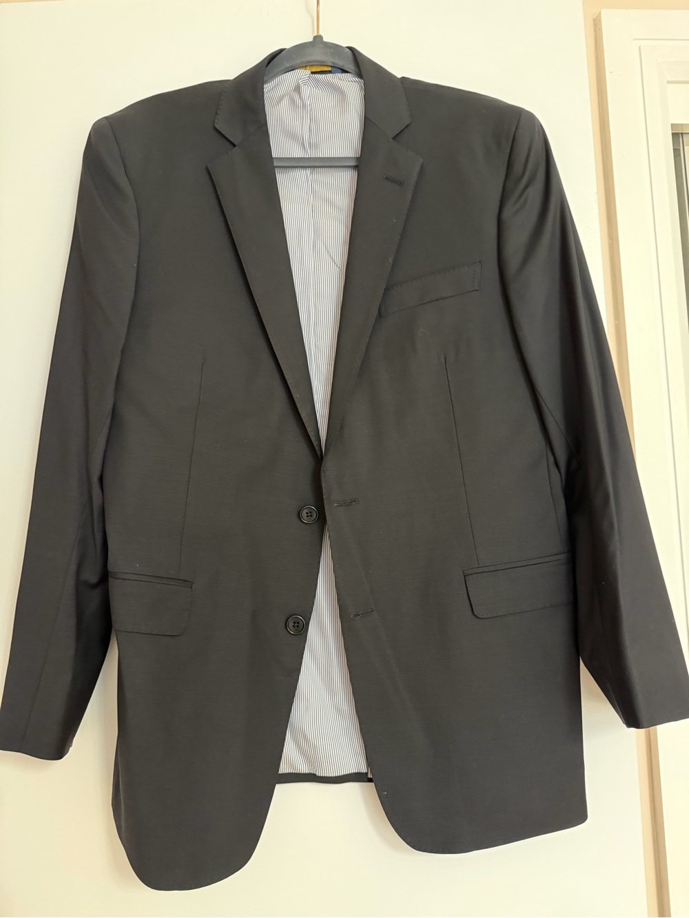 Brooks Brothers Men's Black Two-Button Sport Coat